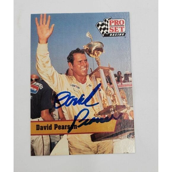 David Pearson Signed Trading Card Pro Set Racing L28 Winston Cup - Picture 1 of 3